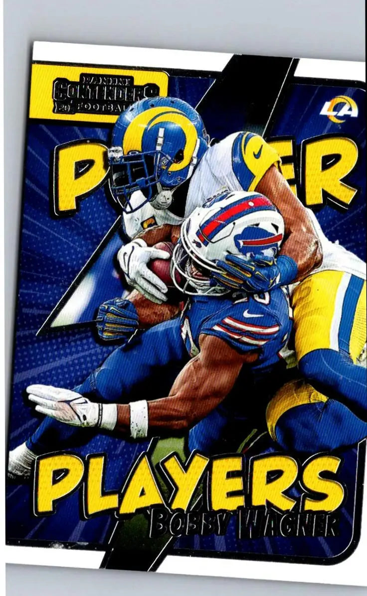 Bobby Wagner football card from 2022 Panini Contenders Wagner Power Players series