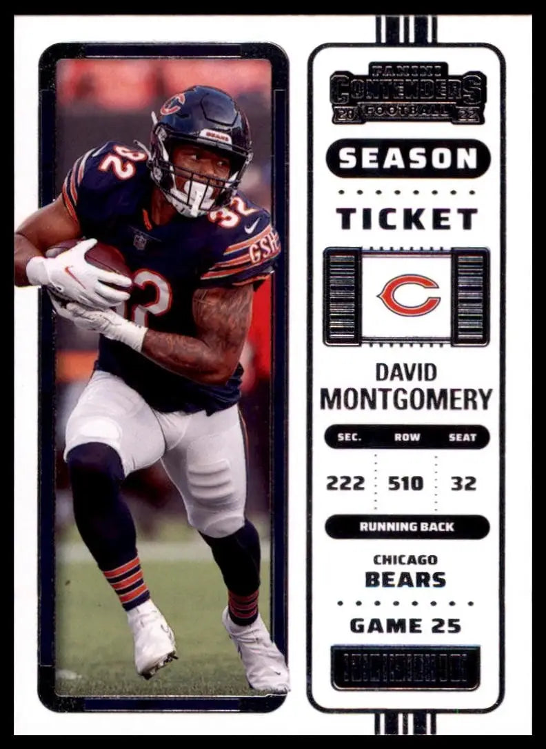 2022 Panini Contenders - Season Ticket David Montgomery #22 - Football Card Single