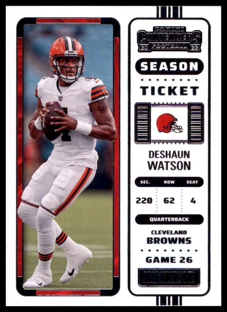 2022 Panini Contenders - Season Ticket Deshaun Watson #23 - Football Card Single