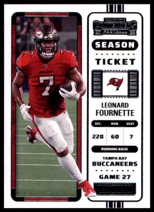 2022 Panini Contenders Season Ticket Leonard Fournette #95 Tampa Bay Buccaneers - Football Card Single