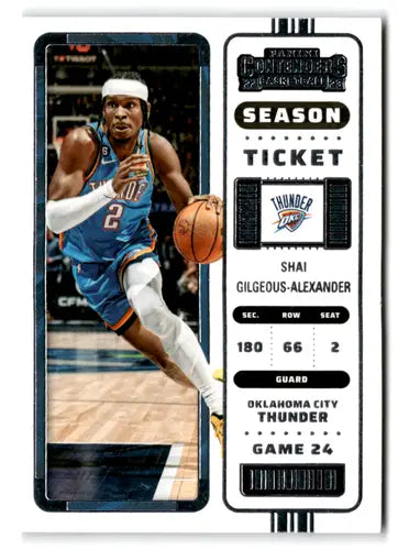 2022 Panini Contenders Season Ticket Retail #18 Shai Gilgeous-Alexander ID:76253 - Basketball Card Single
