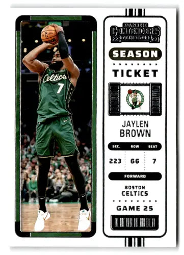 2022 Panini Contenders Season Ticket Retail #21 Jaylen Brown NM-MT Celt ID:76254 - Basketball Card Single