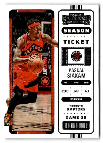 2022 Panini Contenders Season Ticket Retail #22 Pascal Siakam NM-MT Rap ID:76255 - Basketball Card Single