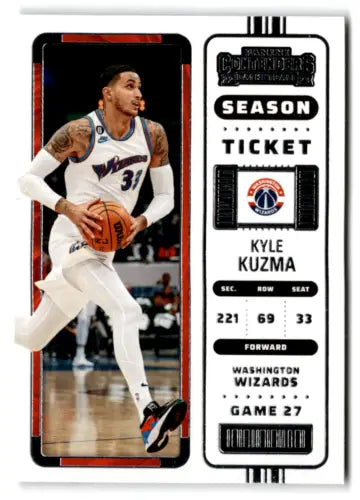 Kyle Kuzma 2022 Panini Contenders Season Ticket Retail basketball card in NM condition