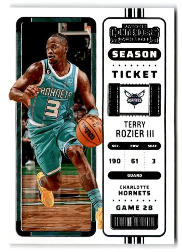 Terry Rozier III basketball card from Panini Contenders Season Ticket retail series
