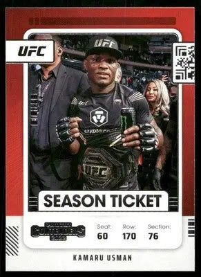 2022 Panini Contenders UFC Kamaru Usman #110 Mixed Martial Arts (MMA) - UFC/MMA Card Single