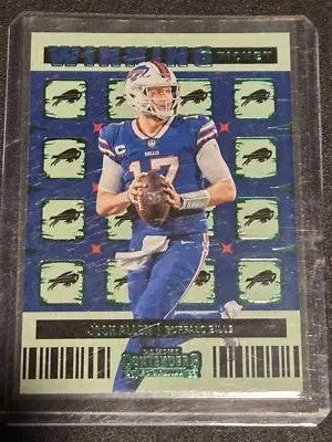 2022 Panini Contenders #WT-JAL Josh Allen Winning Ticket Emerald - Football Card Single