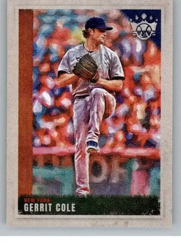 2022 Panini Diamond Kings Gerrit Cole baseball card NM-MT SP Yankees collectible
