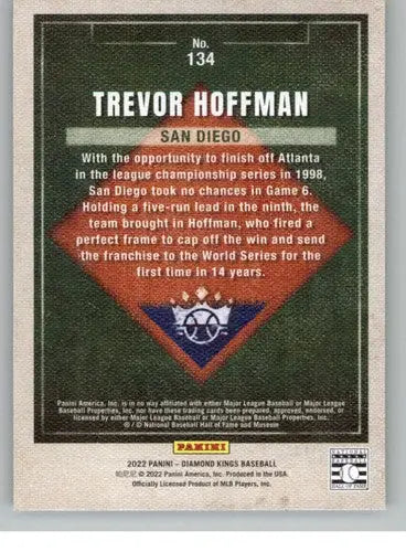 2022 Panini Diamond Kings #134 Trevor Hoffman NM-MT SP Padres ID:44908 - Baseball Card Single