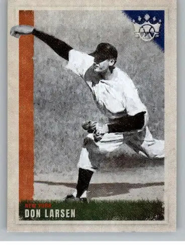 Original gloss Don Larsen baseball card from Panini Diamond Kings 2022 collection