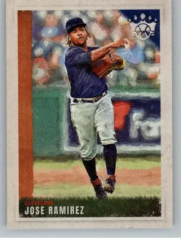 Jose Ramirez baseball card from Panini Diamond Kings 2022 product, NM-MT condition