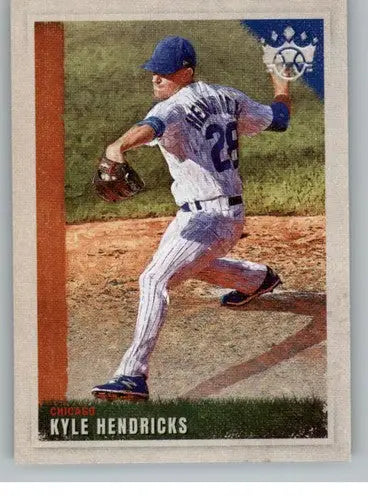 2022 Panini Diamond Kings Kyle Hendricks baseball card NM-MT Cubs ID 44524