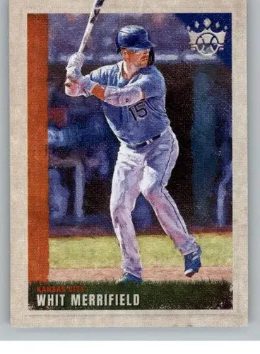Panini Diamond Kings Whit Merrifield baseball card from 2022 Panini Diamond Kings series