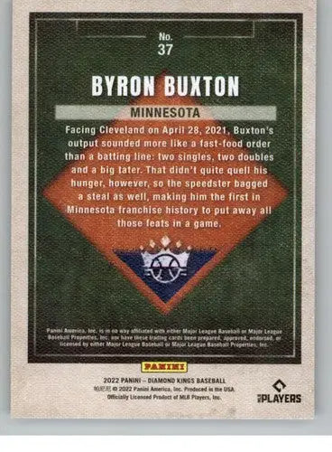 2022 Panini Diamond Kings #37 Byron Buxton NM-MT Twins ID:44533 - Baseball Card Single