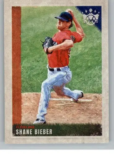 Panini Diamond Kings Shane Bieber baseball card from 2022 Panini Diamond collection