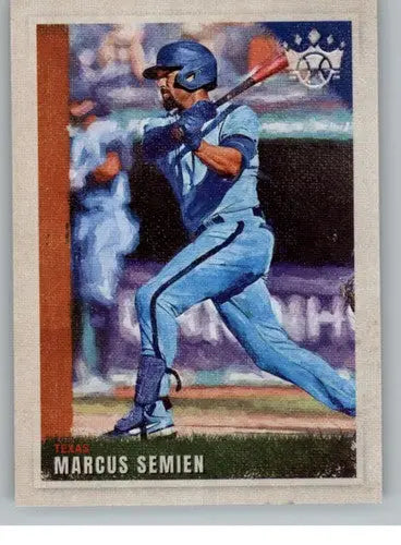 2022 Panini Diamond Kings Marcus Semien baseball card Rangers NM-MT ID 44544
