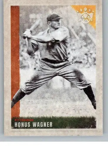Vintage Honus Wagner baseball card from Panini Diamond Kings 2022 collection