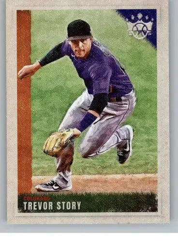 Trevor Story baseball card from Panini Diamond Kings 2022 product collection