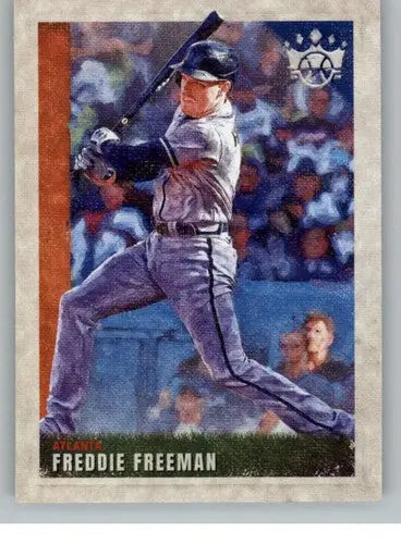 Original gloss 2022 Panini Diamond Kings Freddie Freeman baseball card Braves ID 44552