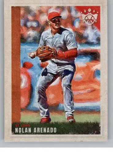 2022 Panini Diamond Kings Nolan Arenado baseball card Cardinals NM-MT ID 44555