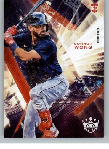 Connor Wong baseball card from Panini Diamond Kings 2022 Rookie Red Sox set