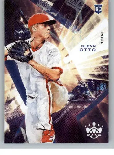 2022 Panini Diamond Kings Glenn Otto rookie baseball card Rangers Rookie ID 44850