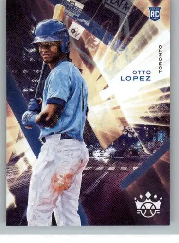 Otto Lopez baseball card from 2022 Panini Diamond Kings with original gloss, rookie RC