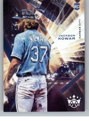 Jackson Kowar baseball card from Panini Diamond Kings 2022 with original gloss style