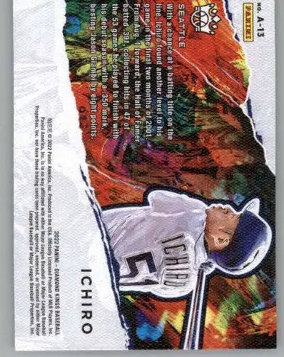 2022 Panini Diamond Kings Aficionado #13 Ichiro NM-MT Mariners ID:44786 - Baseball Card Single