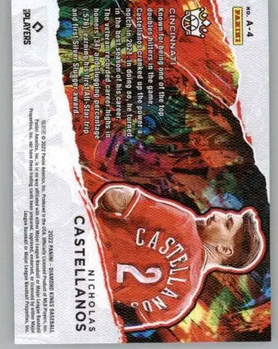 Baseball trading card featuring Nicholas Castellanos from Panini Diamond Kings 2022 series