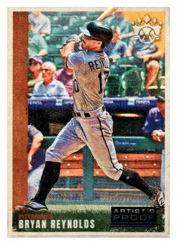 2022 Panini Diamond Kings Artist Proof Blue Bryan Reynolds baseball card with original gloss