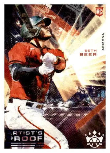 2022 Panini Diamond Kings Artist Proof Blue Seth Beer rookie baseball card