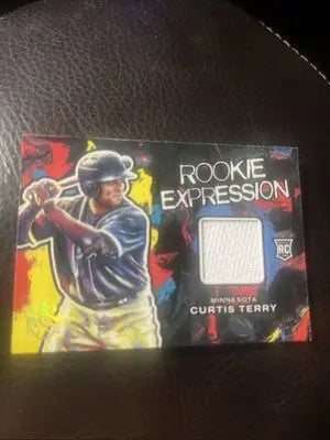 2022 Panini Diamond Kings Curtis Terry Rookie Expression baseball card front view