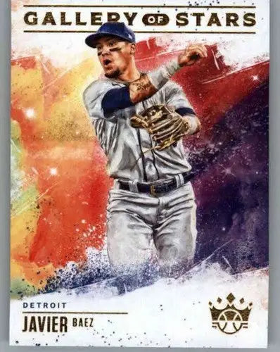 Baseball trading card featuring Javier Baez from Panini Diamond Kings Gallery of Stars