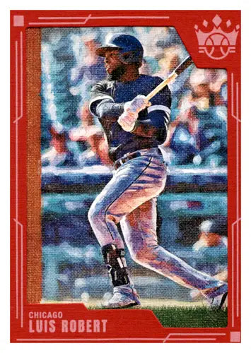 2022 Panini Diamond Kings Red Frame #127 Luis Robert NM-MT White Sox ID:44991 - Baseball Card Single