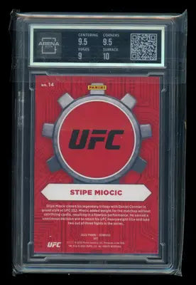 2022 Panini Donruss Craftsmen Stipe Miocic #14 Arena Club 9.5 - UFC/MMA Card Single