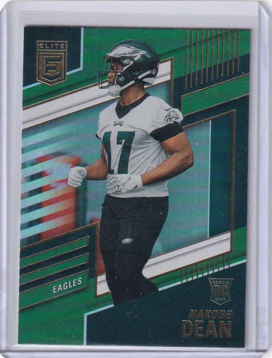 2022 Panini Donruss Elite Green #147 Nakobe Dean - Philadelphia Eagles - Football Card Single