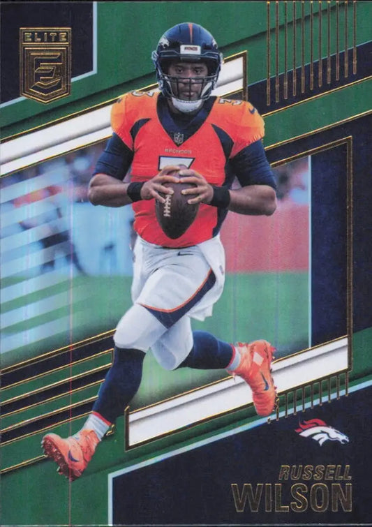 2022 Panini Donruss Elite Green #50 Russell Wilson Denver Broncos Football Card