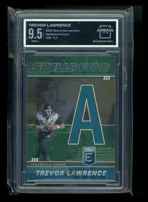 2022 Panini Donruss Elite Spellbound Green Trevor Lawrence SB-TL2 Arena Club 9.5 - Football Card Single