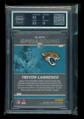 2022 Panini Donruss Elite Spellbound Green Trevor Lawrence SB-TL2 Arena Club 9.5 - Football Card Single