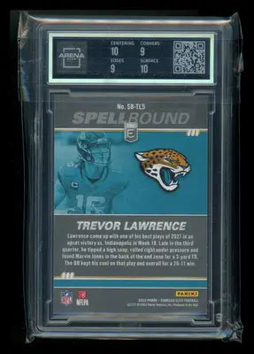 2022 Panini Donruss Elite Spellbound Green Trevor Lawrence SB-TL5 Arena Club 9.5 - Football Card Single