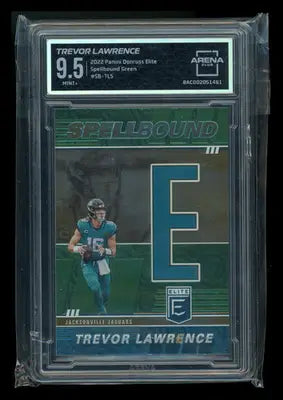 2022 Panini Donruss Elite Spellbound Green Trevor Lawrence SB-TL5 Arena Club 9.5 - Football Card Single