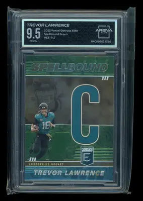 2022 Panini Donruss Elite Spellbound Trevor Lawrence SB-TL7 Green Arena Club 9.5 - Football Card Single