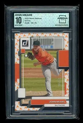 2022 Panini Donruss On Fire John Means #128 Baseball Arena Club 10 - Baseball Card Single