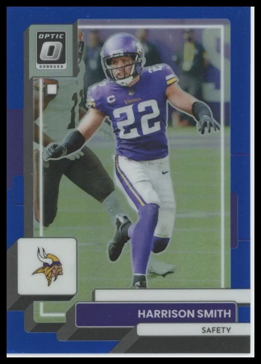 2022 Panini Donruss Optic - Harrison Smith #131 Blue Prizm /179 - Football Card Single
