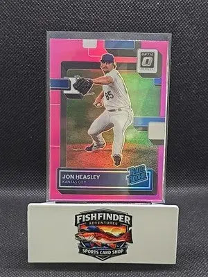 2022 Panini Donruss Optic - Rated Rookie Jon Heasley #65 Pink Prizm (RC) - Baseball Card Single