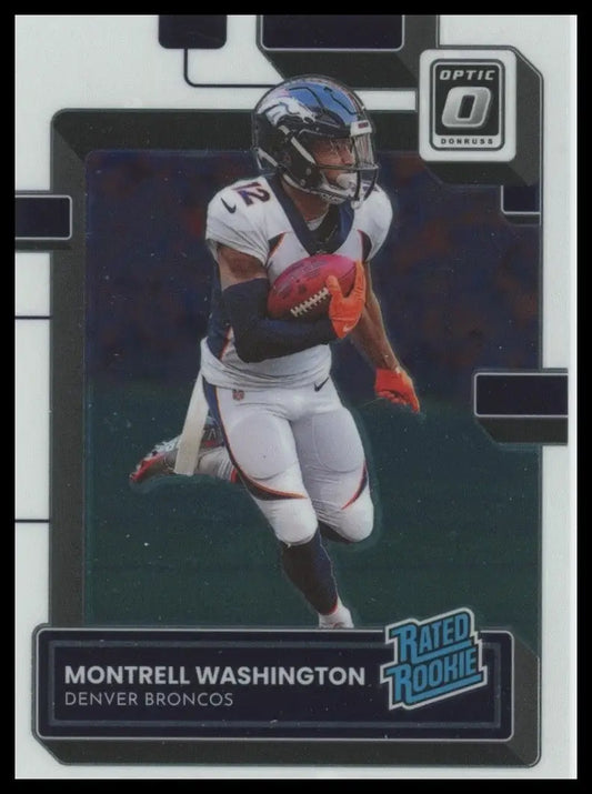 2022 Panini Donruss Optic - Rated Rookie Montrell Washington #295 (RC) - Football Card Single