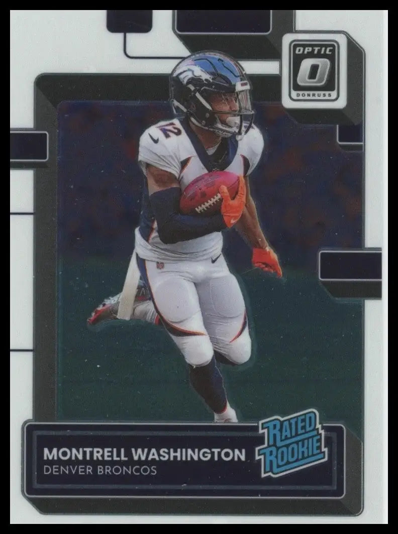 2022 Panini Donruss Optic - Rated Rookie Montrell Washington #295 (RC) - Football Card Single