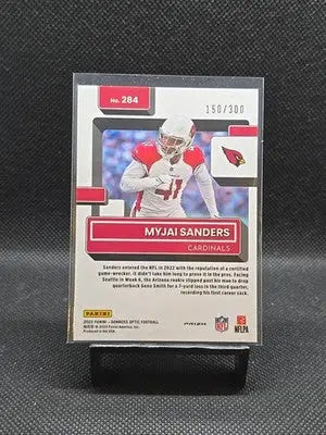 2022 Panini Donruss Optic - Rated Rookie Myjai Sanders #284 Wave Prizm /300 (RC) - Football Card Single
