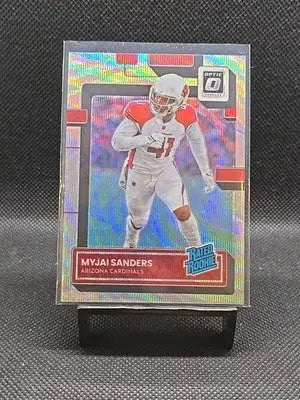 2022 Panini Donruss Optic - Rated Rookie Myjai Sanders #284 Wave Prizm /300 (RC) - Football Card Single